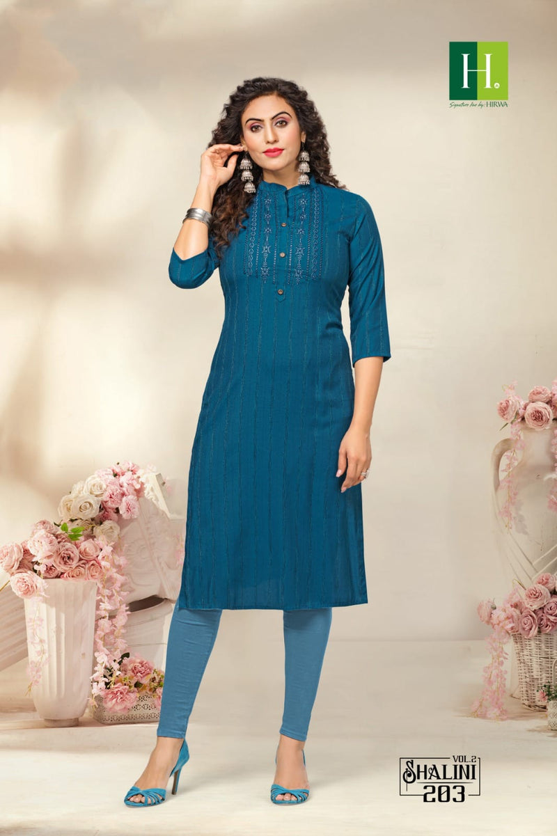 Formal Wear 3/4th Sleeve Latest Fancy Designer Cotton Rounded Neck Straight  Kurti - WL-KRT130, Wash Care: Dry Clean at Rs 550 in Surat
